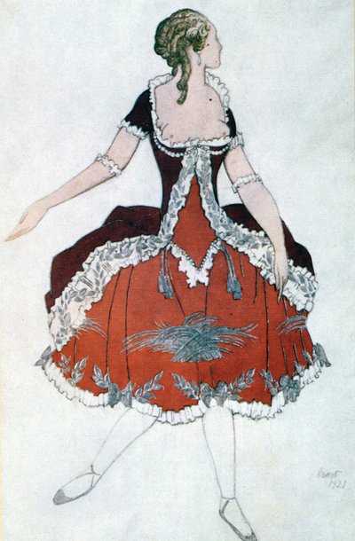 Costume pour La Princesse Aurore, de La Belle au bois dormant, 1921 - Leon Bakst